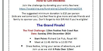 Greenwich Runners – Local Giving (Dec 2024) A4